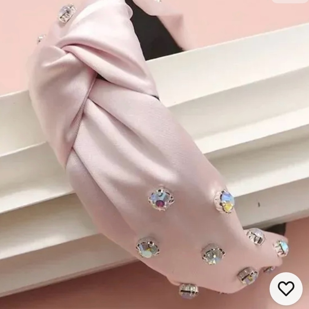 Rhinestone Embellished Knotted Head Band